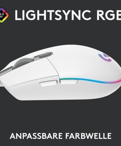 Logitech Gaming-Maus G203 Lightsync Weiss 1