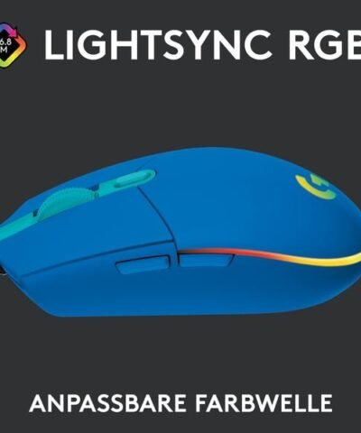 Logitech Gaming-Maus G203 Lightsync Blau 6