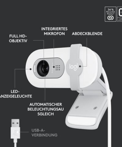 Logitech Brio 100 Weiss 5