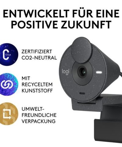 Logitech Webcam Brio 300 Graphite 8