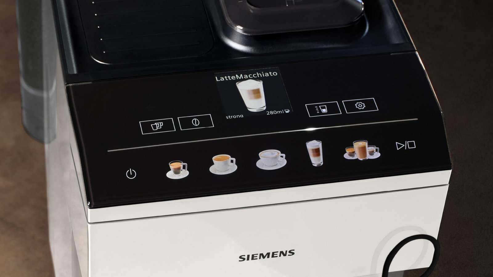 Machine à café automatique  Siemens - Argent naturel, Blanc - TP515D02 – Image 3