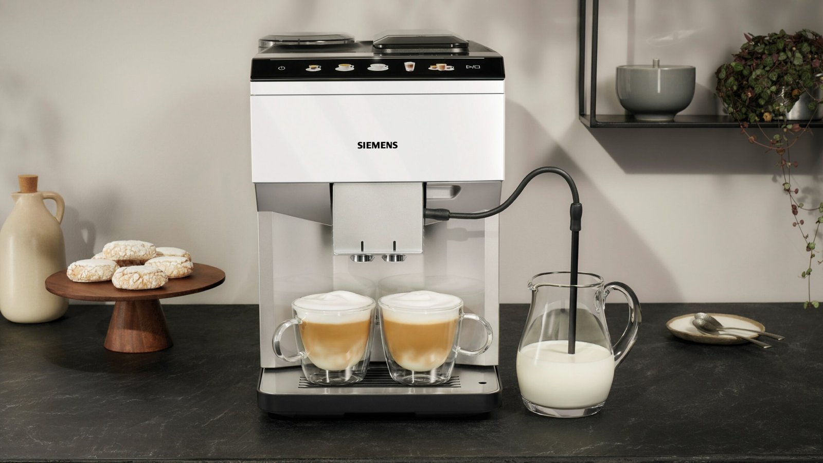 Machine à café automatique  Siemens - Argent naturel, Blanc - TP515D02 – Image 4