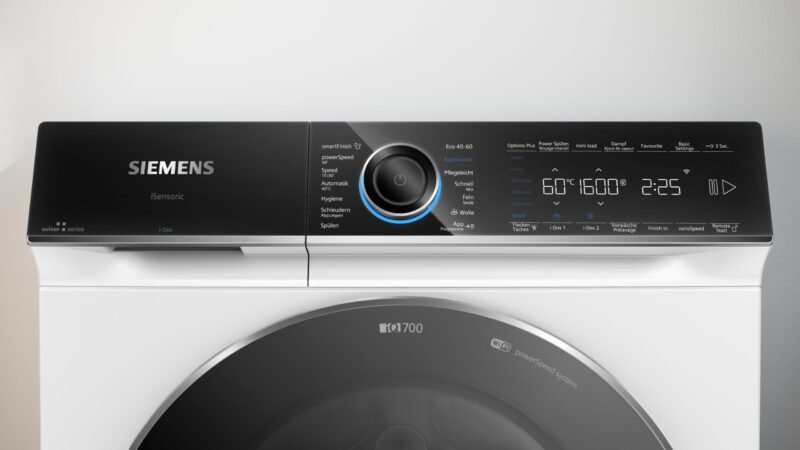 Lave-linge chargement frontal 10 kg 1600 trs/min Pose libre Blanc - Siemens iQ700 WG56B2A5CH – Image 2