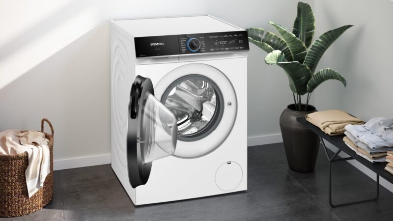 Lave-linge chargement frontal 10 kg 1600 trs/min Pose libre Blanc - Siemens iQ700 WG56B2A5CH – Image 3