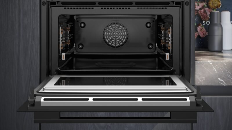Einbau-Backofen mit Mikrowellenfunktion 60 x 45 cm Schwarz CM776GKB1 Siemens - iQ700 - Bild 3