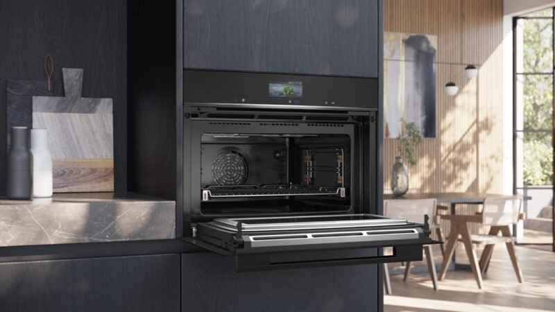 Einbau-Backofen mit Mikrowellenfunktion 60 x 45 cm Schwarz CM776GKB1 Siemens - iQ700 - Bild 4