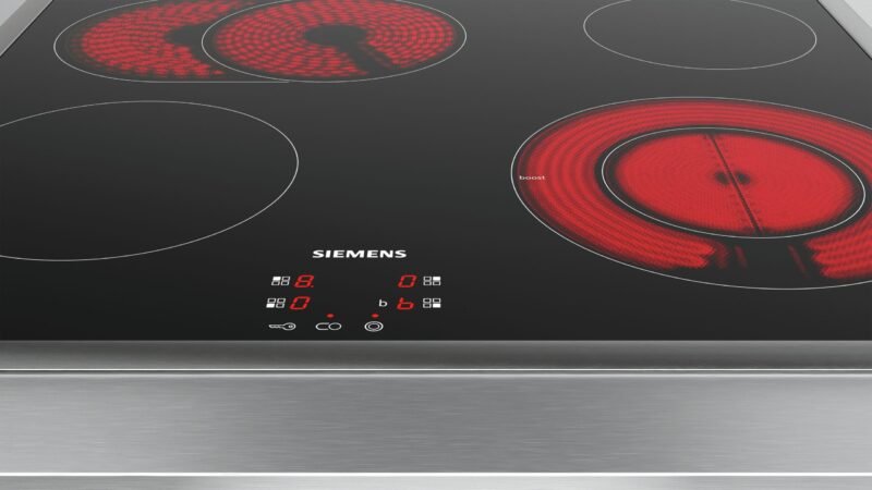 Table de cuisson vitrocéramique Encastrable Noir - Siemens EF645BNN1E – Image 2