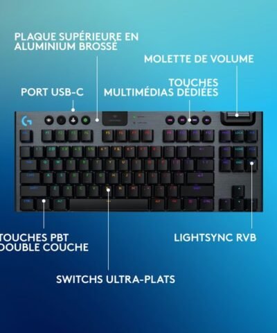 Logitech Clavier de gaming G915 X Lightspeed TKL GL Tactile 5