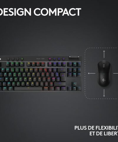 Logitech Clavier de gaming PRO X TKL Lightspeed 7