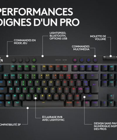 Logitech Clavier de gaming PRO X TKL Lightspeed 5