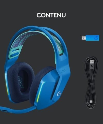 Logitech Écouteurs G733 Lightspeed Bleu 5
