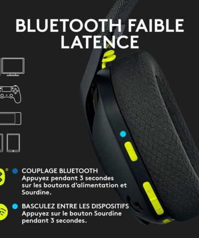 Logitech Écouteurs G435 Gaming Lightspeed Noir 3
