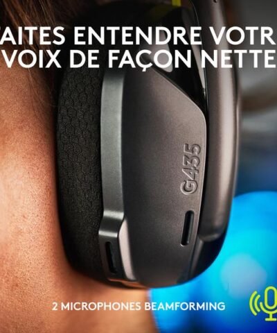 Logitech Écouteurs G435 Gaming Lightspeed Noir 5
