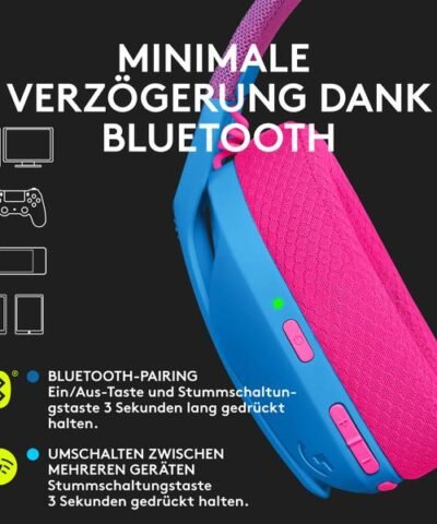 Logitech Headset G435 Gaming Lightspeed Blau 3
