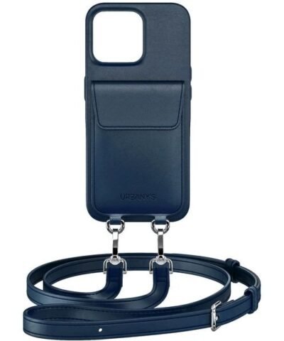 Urbany’s Necklace Case Chaîne de téléphone portable+. iPhone 16 Pro Mer profonde 2
