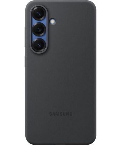 Samsung Coque arrière Silicone Galaxy S25 Noir 3
