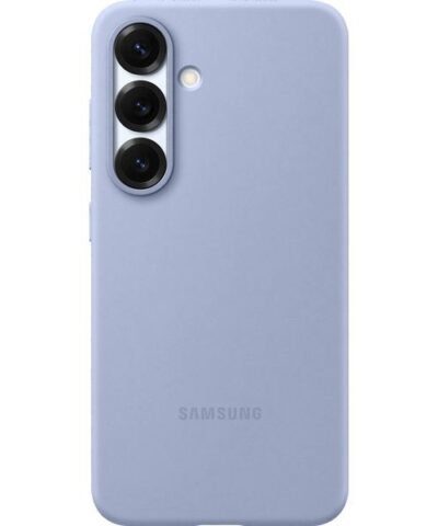 Samsung Coque arrière Silicone Galaxy S25 Bleu clair 3