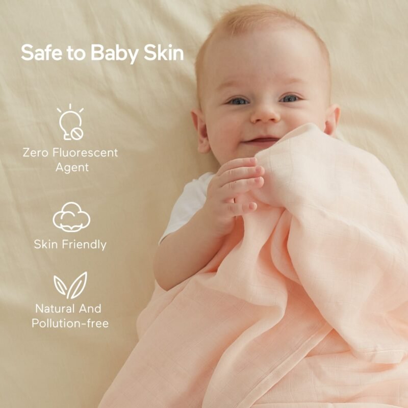 Momcozy Muslin Swaddle Blanket 4 Pack - printed – Image 3