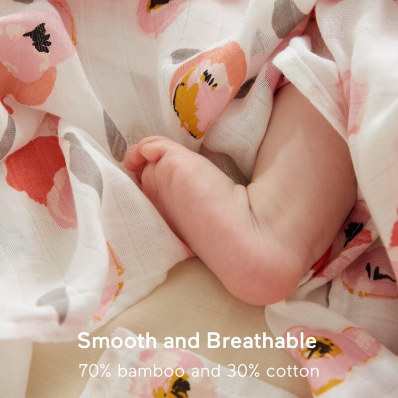 Momcozy Muslin Swaddle Blanket 4 Pack - printed – Image 5