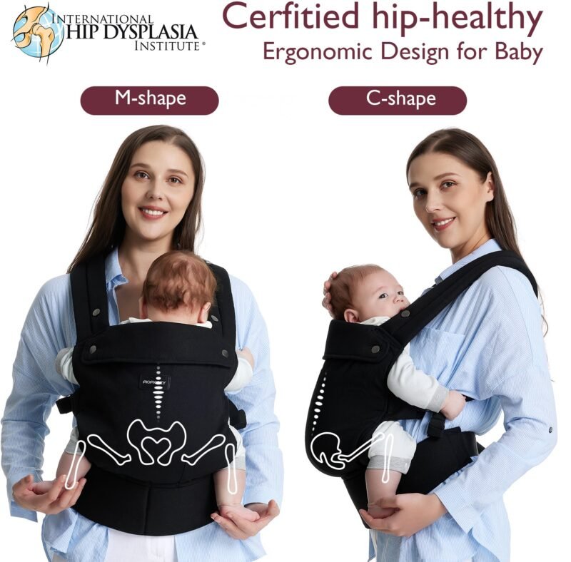 Momcozy Baby Carrier Cotton - black - Bild 6
