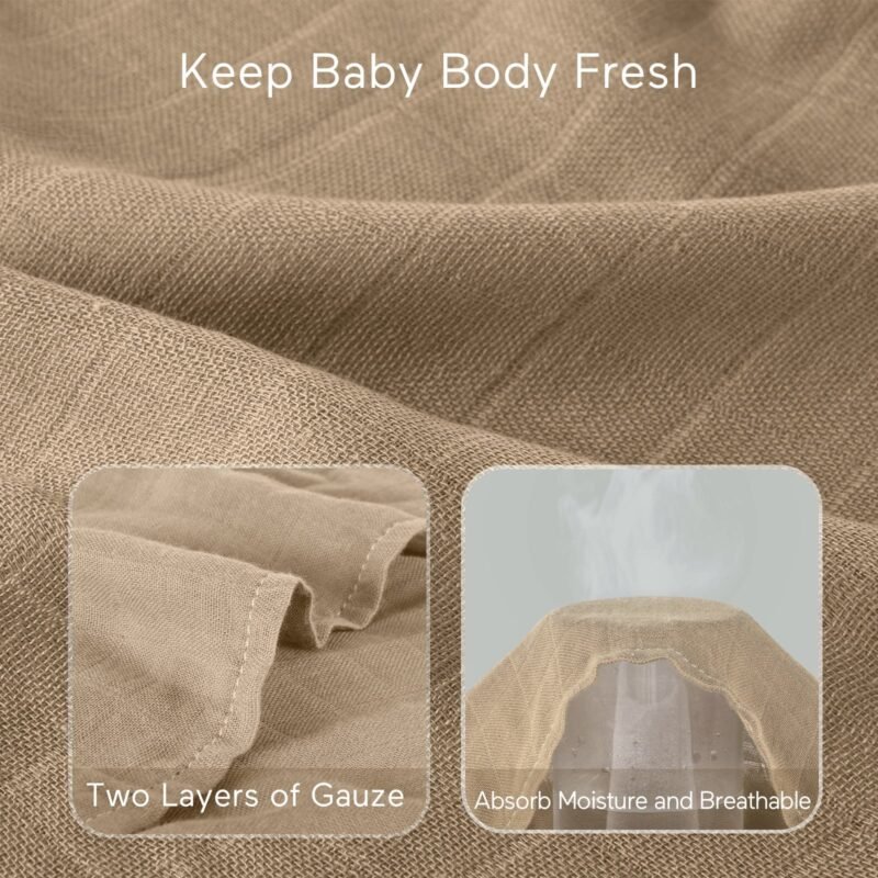 Momcozy Muslin Swaddle Blanket 4 Pack königreich - Bild 3