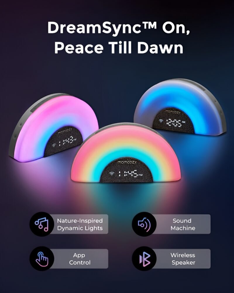 Momcozy DreamSync Rainbow White Noise Machine – Image 2