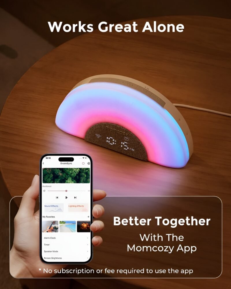 Momcozy DreamSync Rainbow White Noise Machine – Image 4