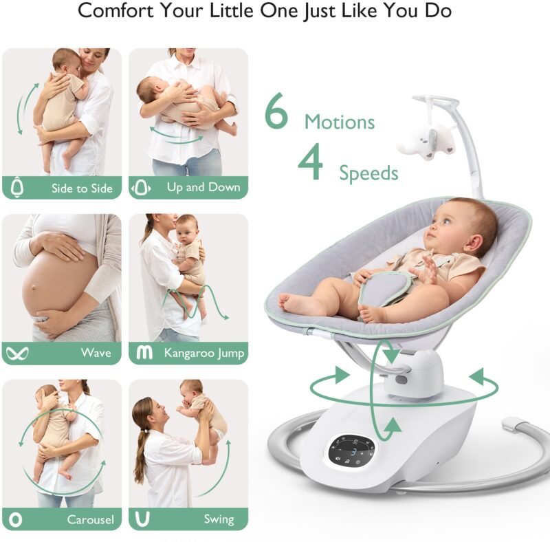 Momcozy 3D Motion Electric Baby Swing – Image 5