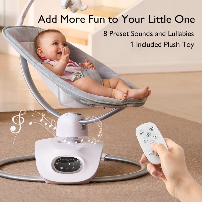 Momcozy 3D Motion Electric Baby Swing – Image 8