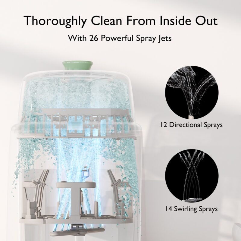 Momcozy KleanPal Pro Auto Bottle Washer and Sterilizer – Image 6