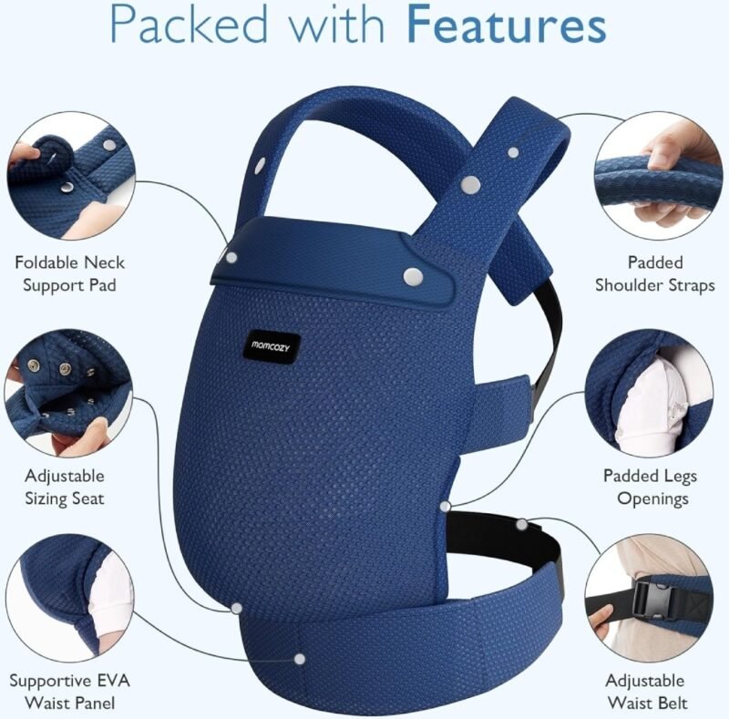 Momcozy Baby Carrier Air Mesh - blue - Bild 3