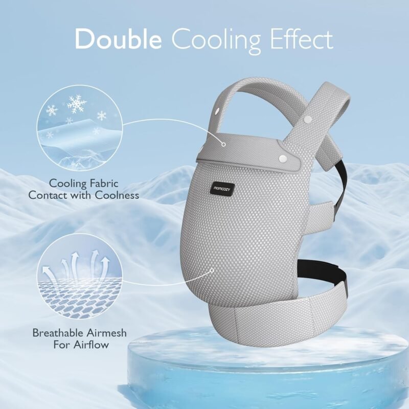 Momcozy Baby Carrier Air Mesh - grey – Image 6