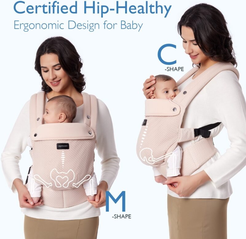 Momcozy Baby Carrier Air Mesh - pink – Image 6