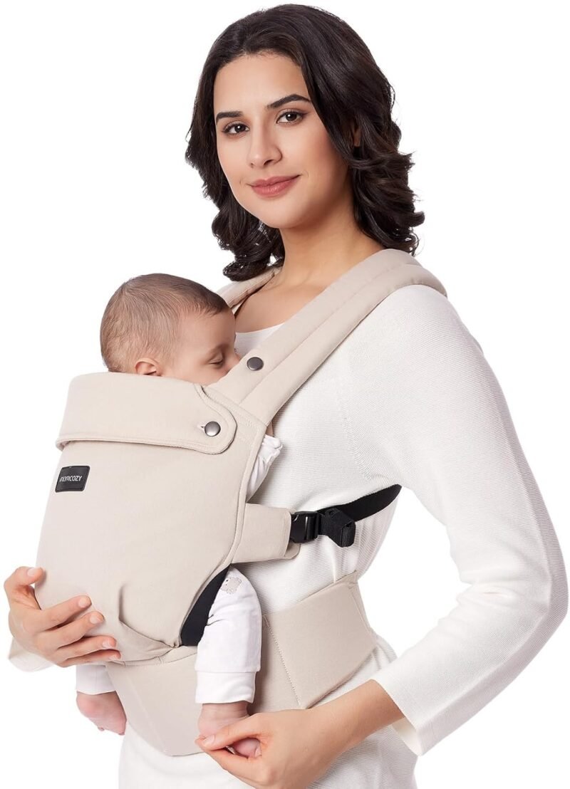 Momcozy Baby Carrier Cotton - beige – Image 2
