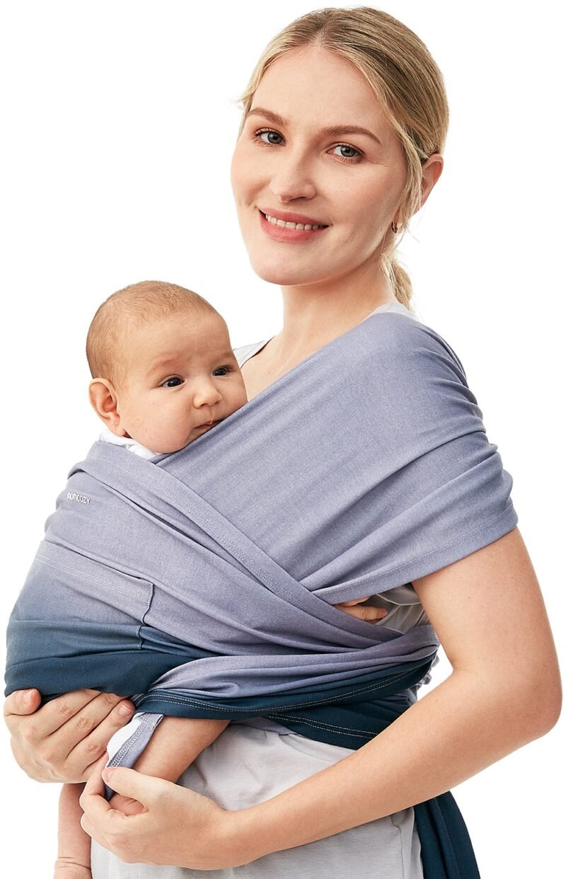 Momcozy Baby Carrier Sling - blue – Image 2