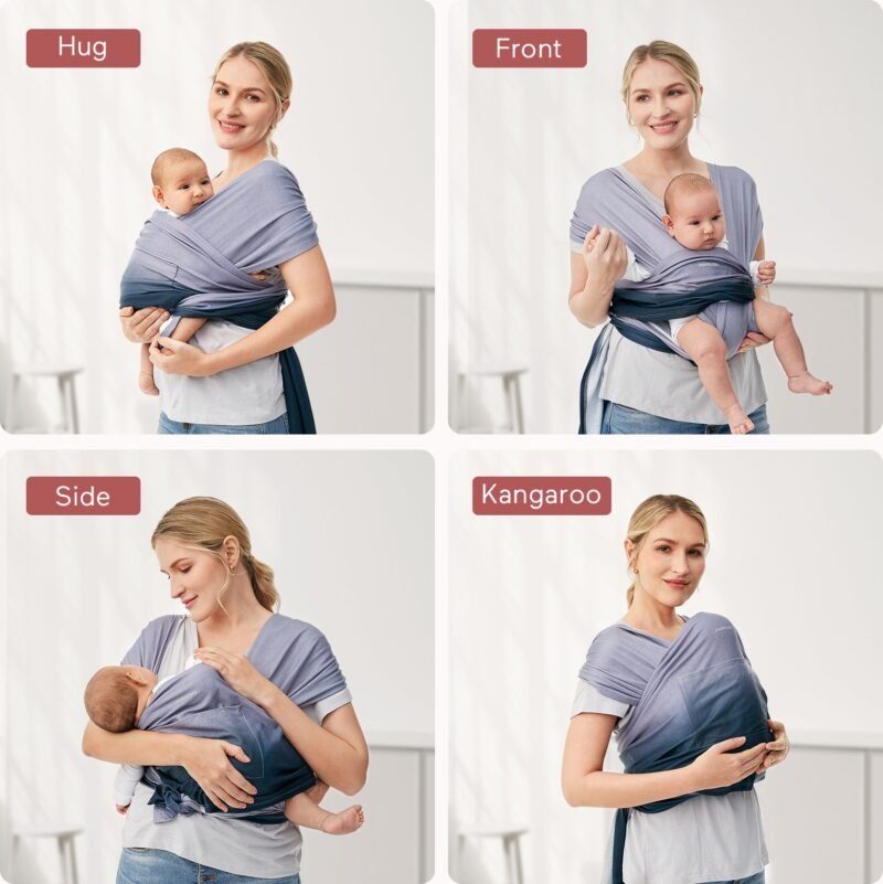Momcozy Baby Carrier Sling - blue – Image 6