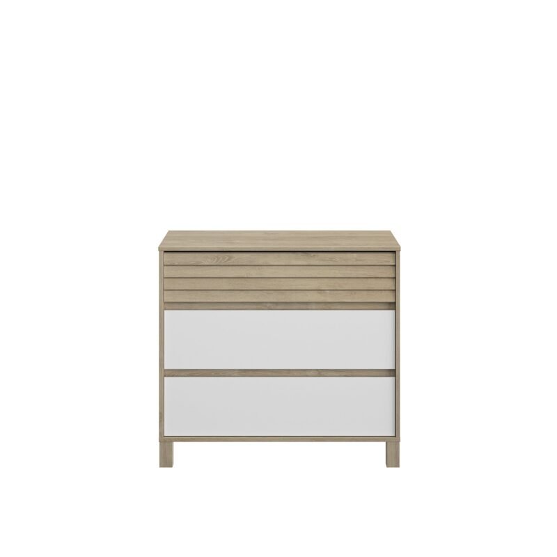 Commode 3 tiroirs Chêne blond ACHILLE