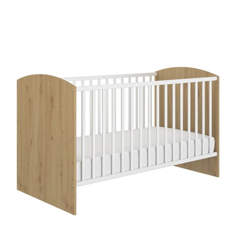 Lit bébé 70 X 140 Chêne artisan ARTHUR – Image 2
