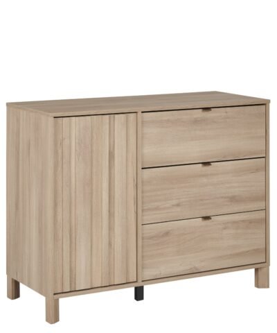 Commode 1 porte 3 tiroirs Chêne du bocage CALYPSO