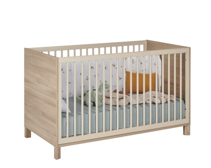 Lit bébé 70x140 Chêne du bocage CALYPSO