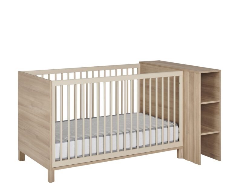 Lit bébé 70x140 Chêne du bocage CALYPSO – Image 4