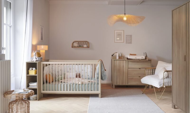 Commode 1 porte 3 tiroirs Chêne du bocage CALYPSO – Image 5