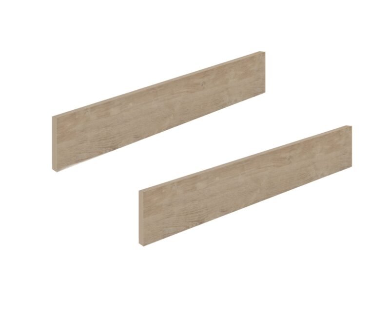 Option 2 pans 140 cm Chêne blond-Blanc MARCEL