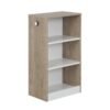 Kleine mobile bibliothek Eiche blond-Weiss MARCEL