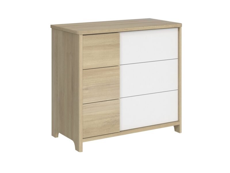Commode 3 Tiroirs Chêne du bocage SACHA – Image 2