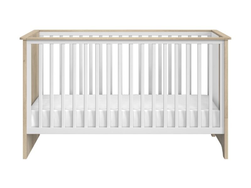 Lit bébé 70x140 + 2 pans 140 Chêne du bocage SACHA