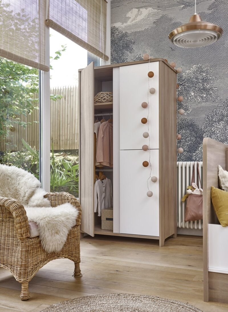 Armoire 3 portes Chêne du bocage SACHA – Image 4