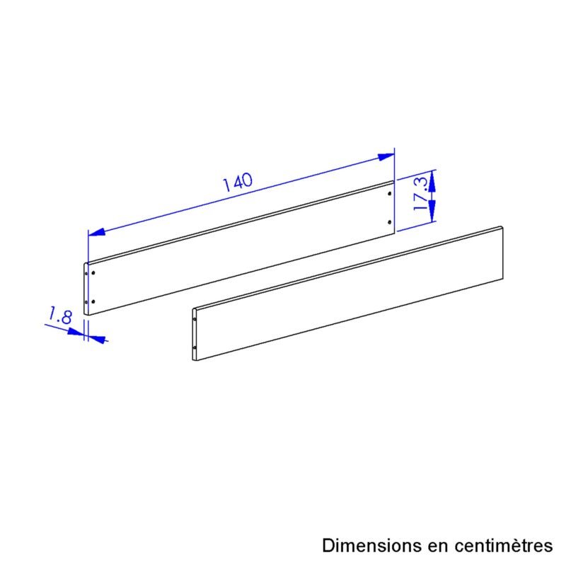 Option 2 pans 140 cm Blanc ARTHUR – Image 5