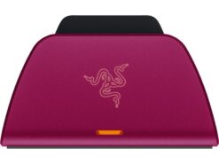 Razer Quick Charging Stand Rouge avec contrôleur DualSense 1