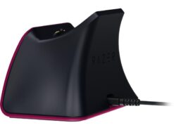 Razer Quick Charging Stand Rouge avec contrôleur DualSense 4